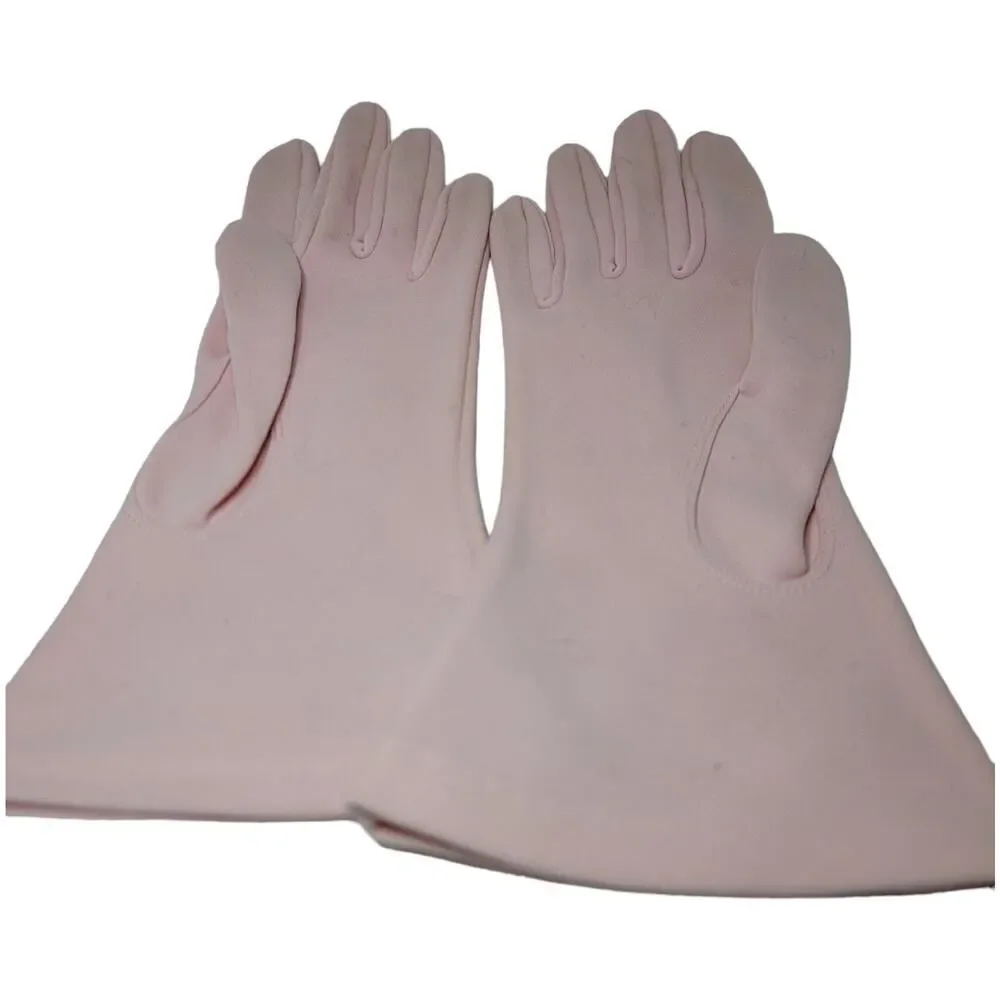 Vintage Hansen Nylasuede Light Pink Women's Gloves Size 7‎